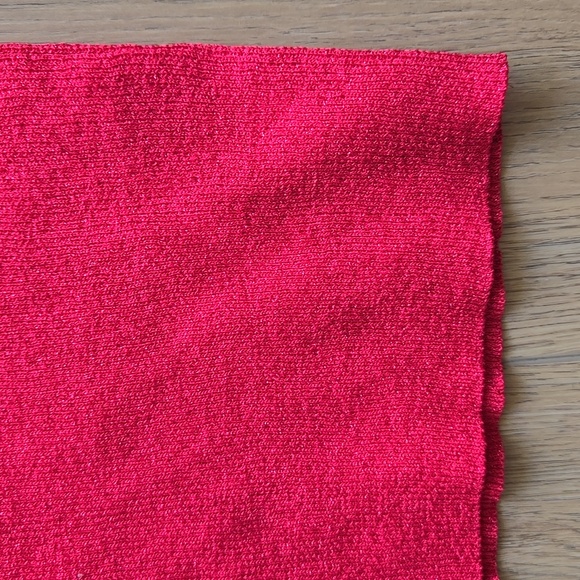 Calvin Klein -  Sparkling Red Cutout Top - Picture 4 of 9